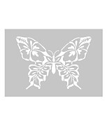 Šablóna Motýľ s kvetmi